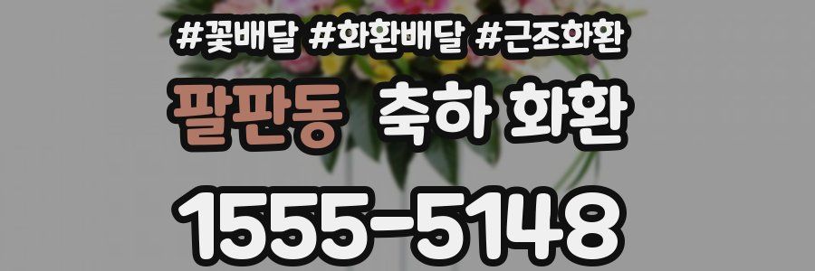 팔판동 축하 화환
