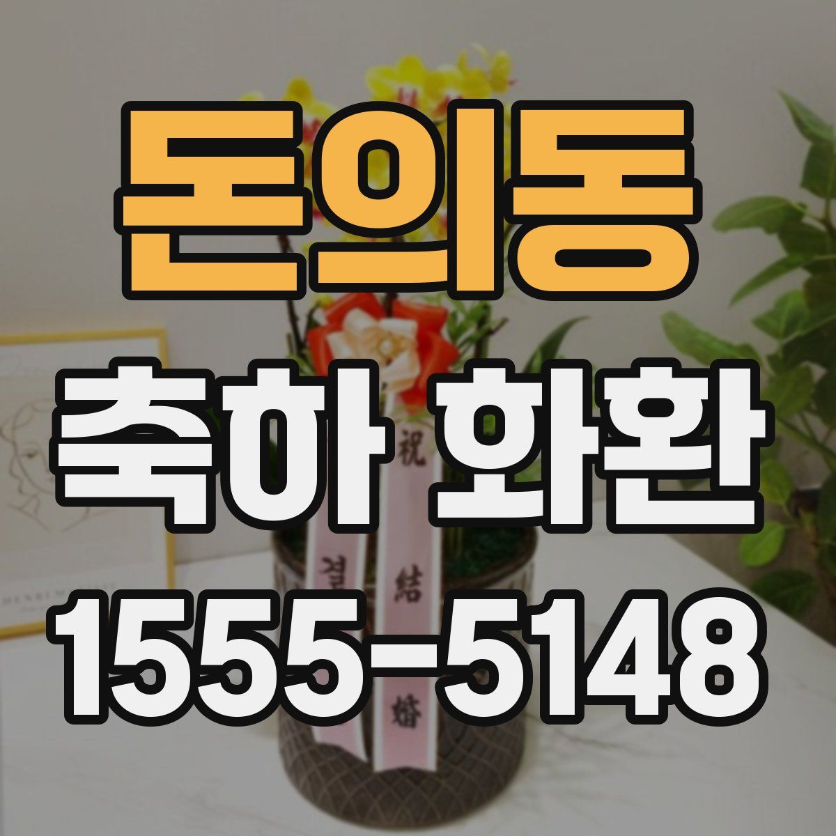 돈의동 축하 화환