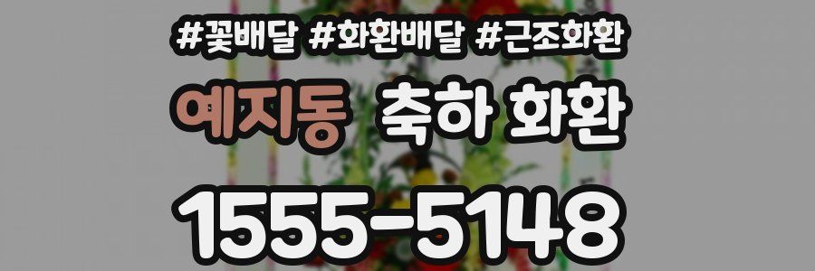 예지동 축하 화환