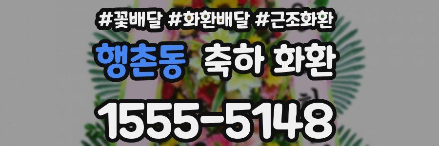 행촌동 축하 화환