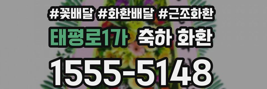 태평로1가 축하 화환