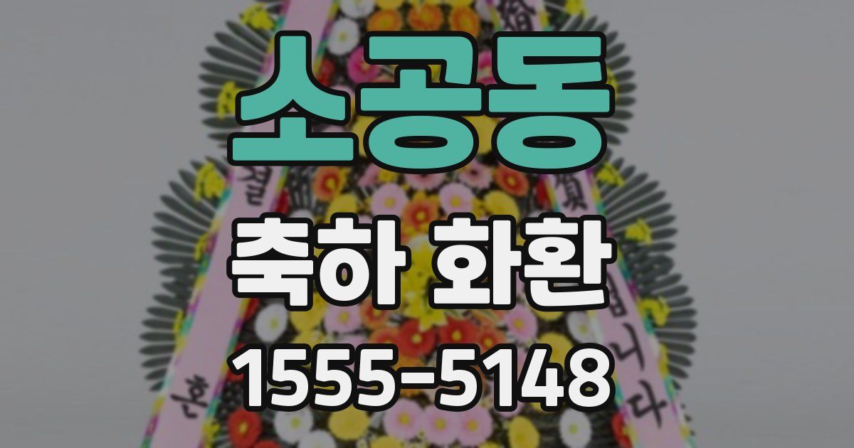 소공동 축하 화환