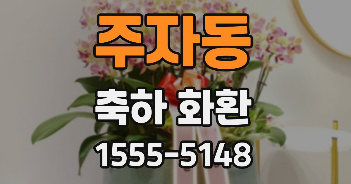 주자동 축하 화환