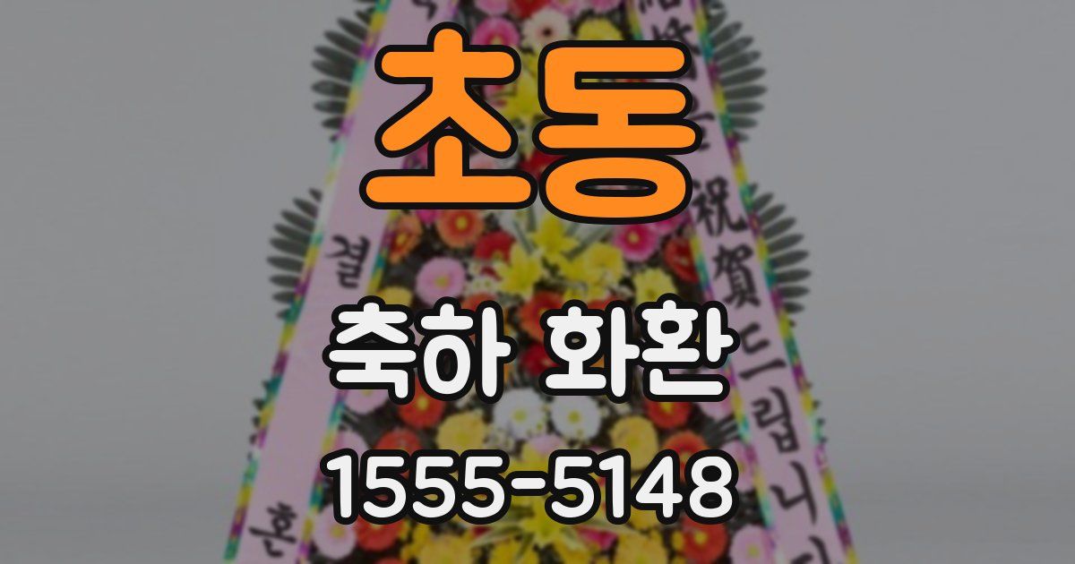초동 축하 화환