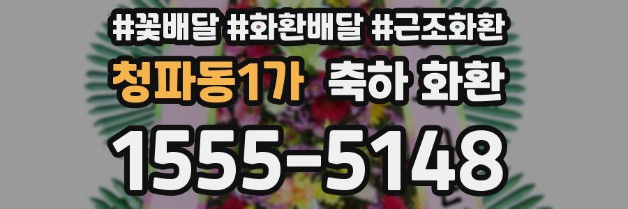 청파동1가 축하 화환