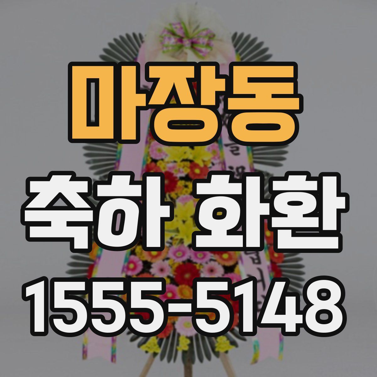 마장동 축하 화환