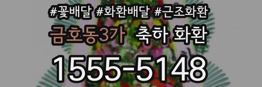 금호동3가 축하 화환