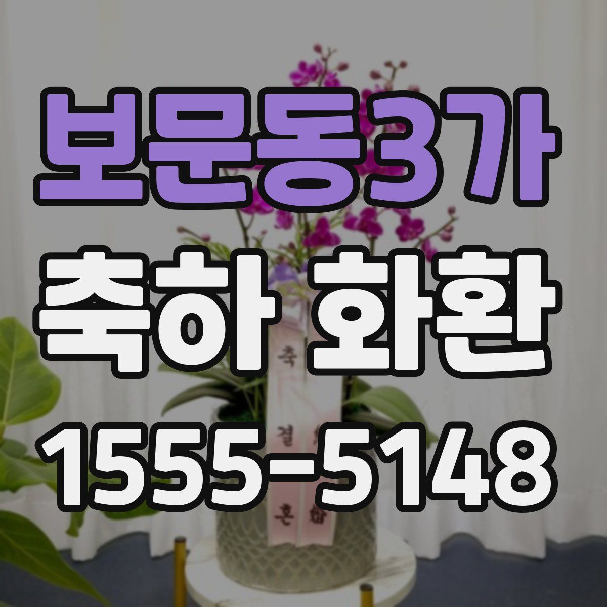 보문동3가 축하 화환