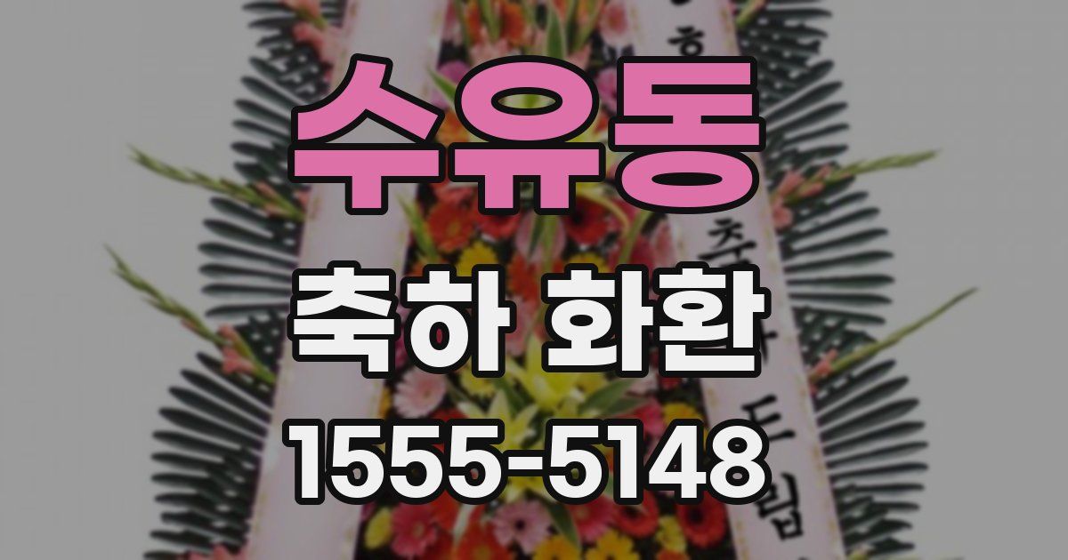 수유동 축하 화환