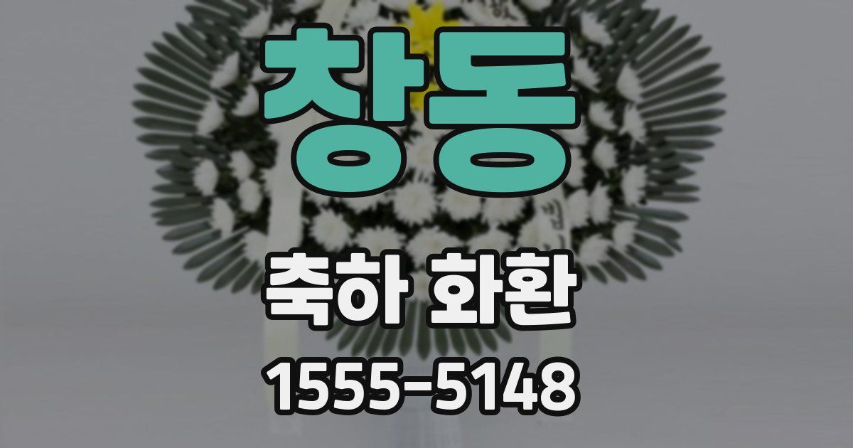 창동 축하 화환