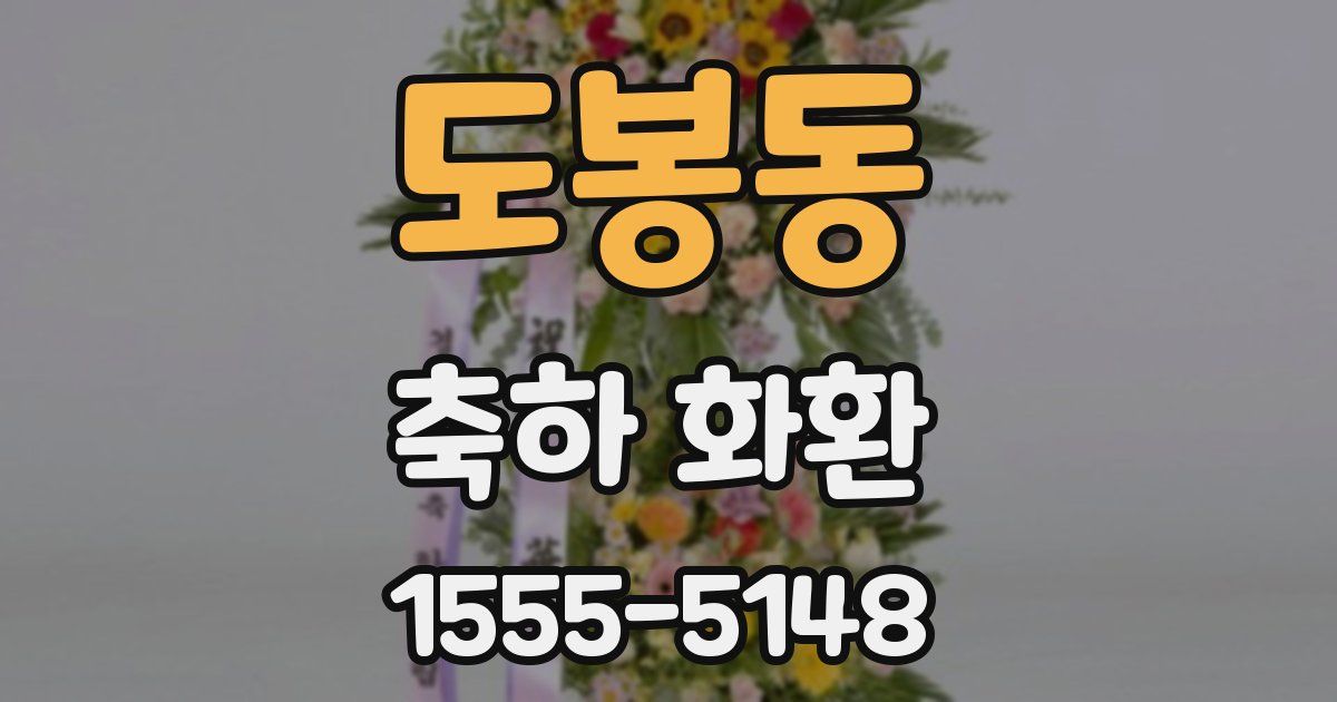 도봉동 축하 화환