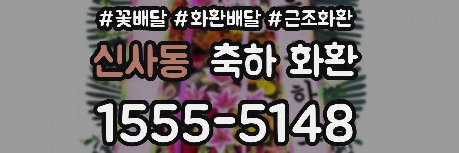 신사동 축하 화환
