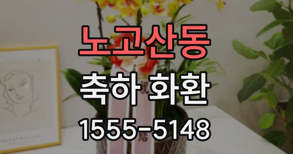 노고산동 축하 화환