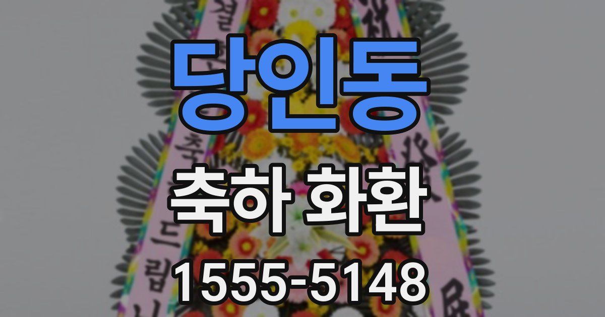 당인동 축하 화환