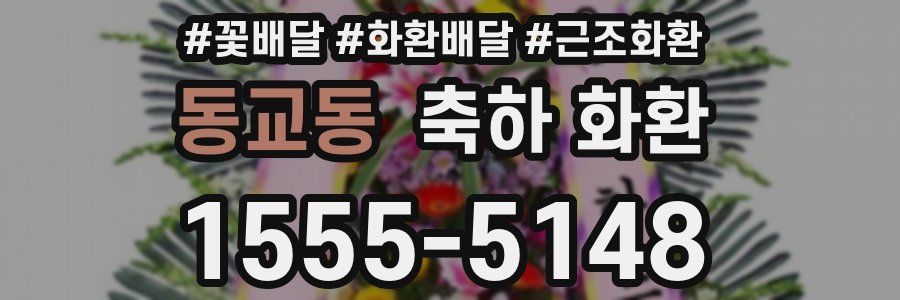 동교동 축하 화환