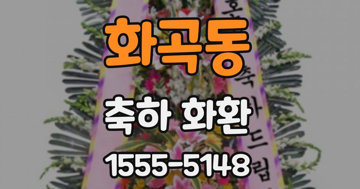 화곡동 축하 화환