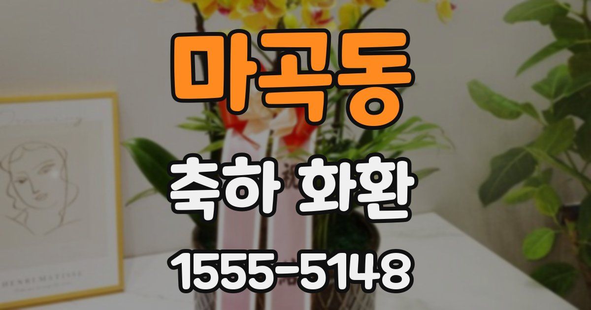 마곡동 축하 화환