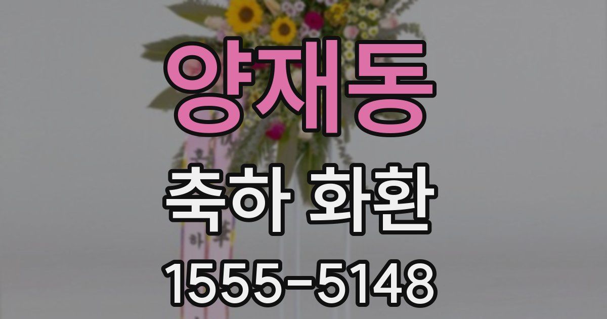 양재동 축하 화환