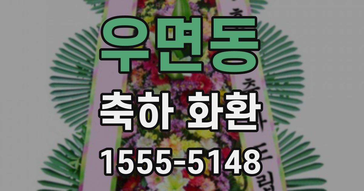 우면동 축하 화환