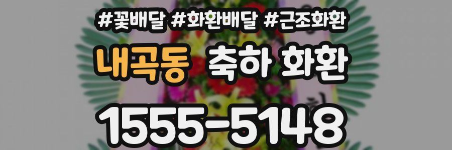 내곡동 축하 화환