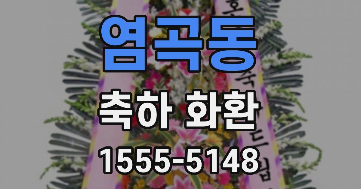 염곡동 축하 화환