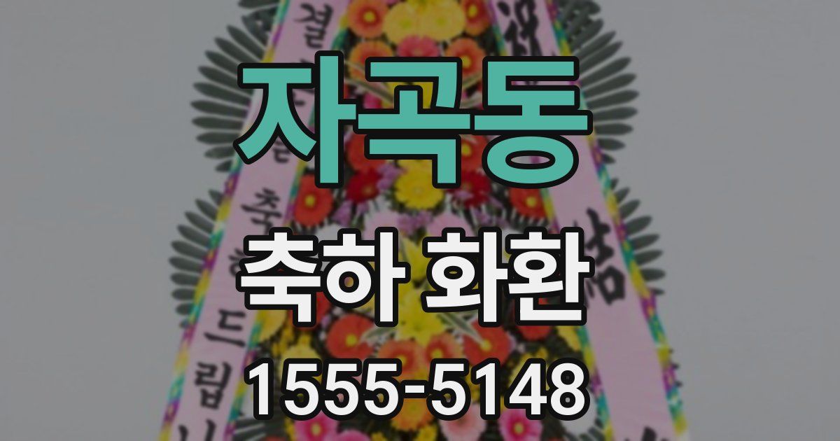 자곡동 축하 화환