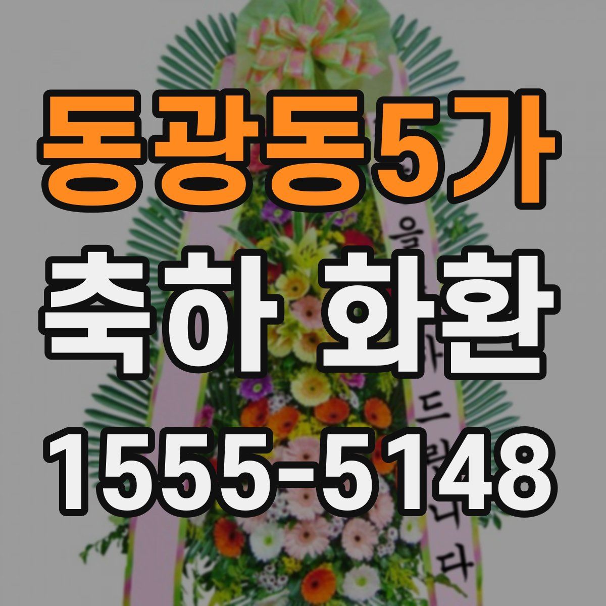 동광동5가 축하 화환