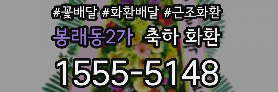 봉래동2가 축하 화환