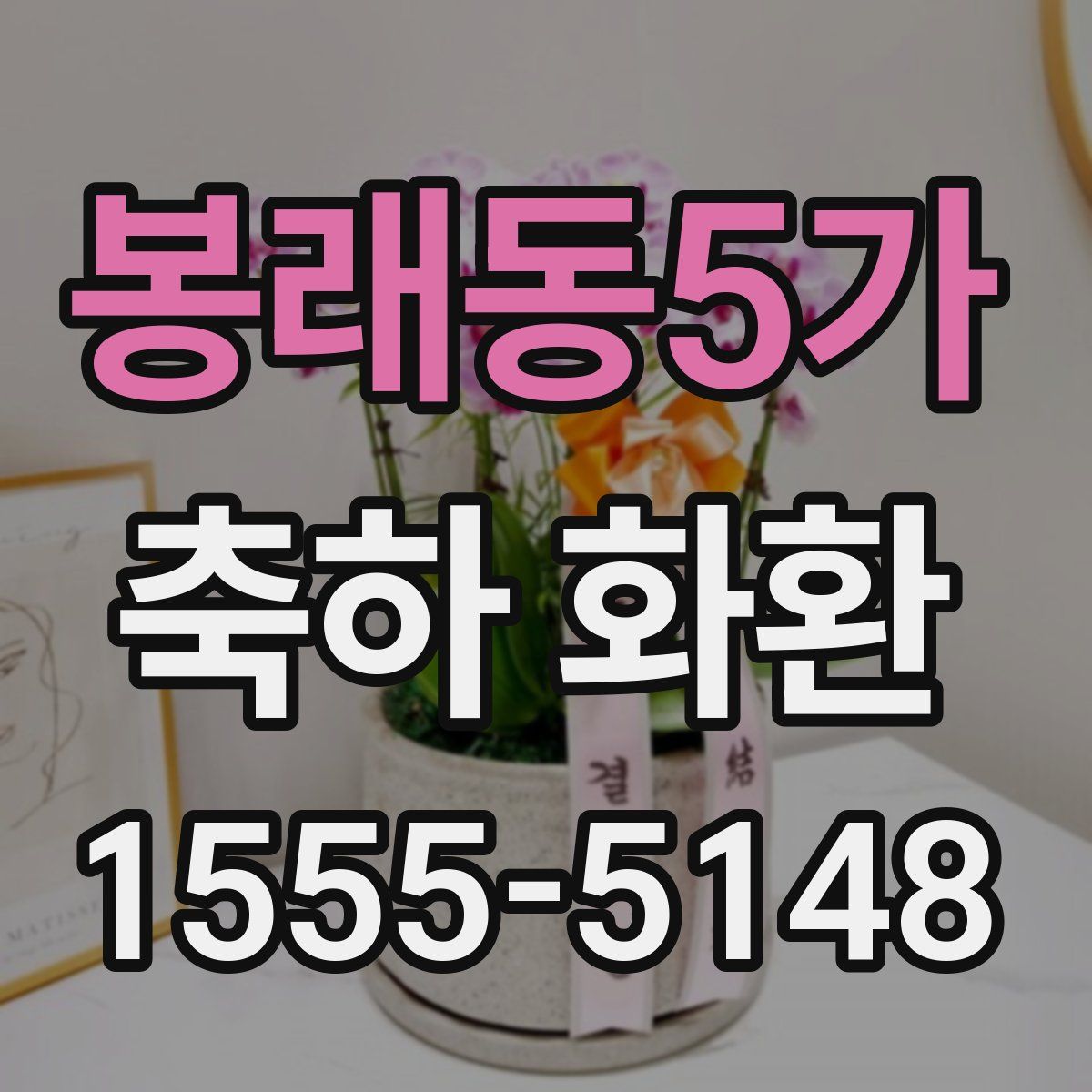 봉래동5가 축하 화환