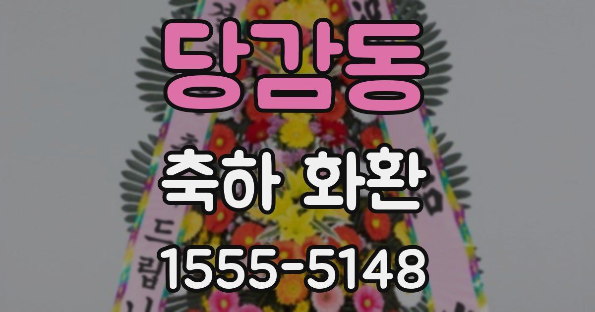 당감동 축하 화환
