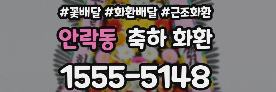 안락동 축하 화환