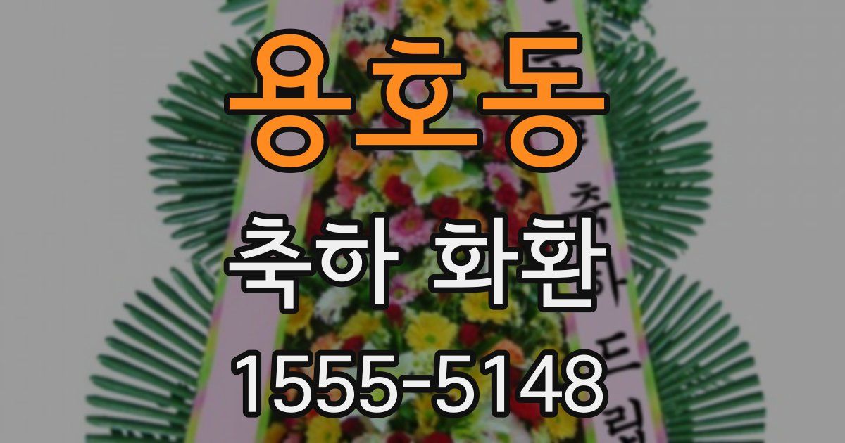용호동 축하 화환