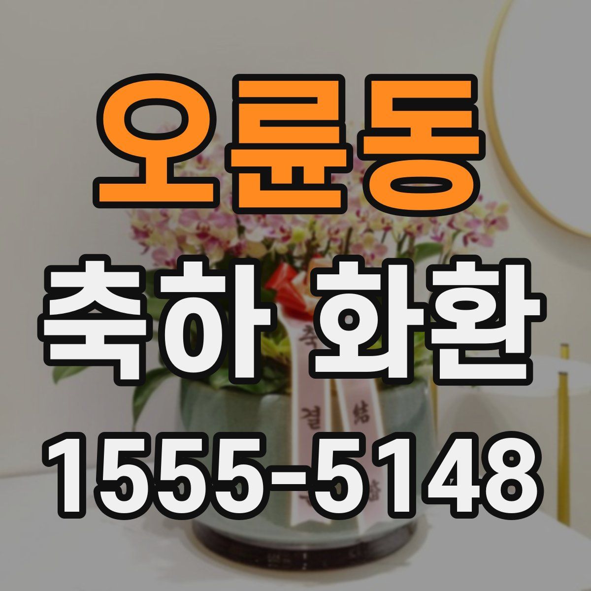 오륜동 축하 화환