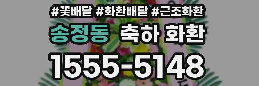 송정동 축하 화환