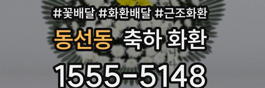 동선동 축하 화환