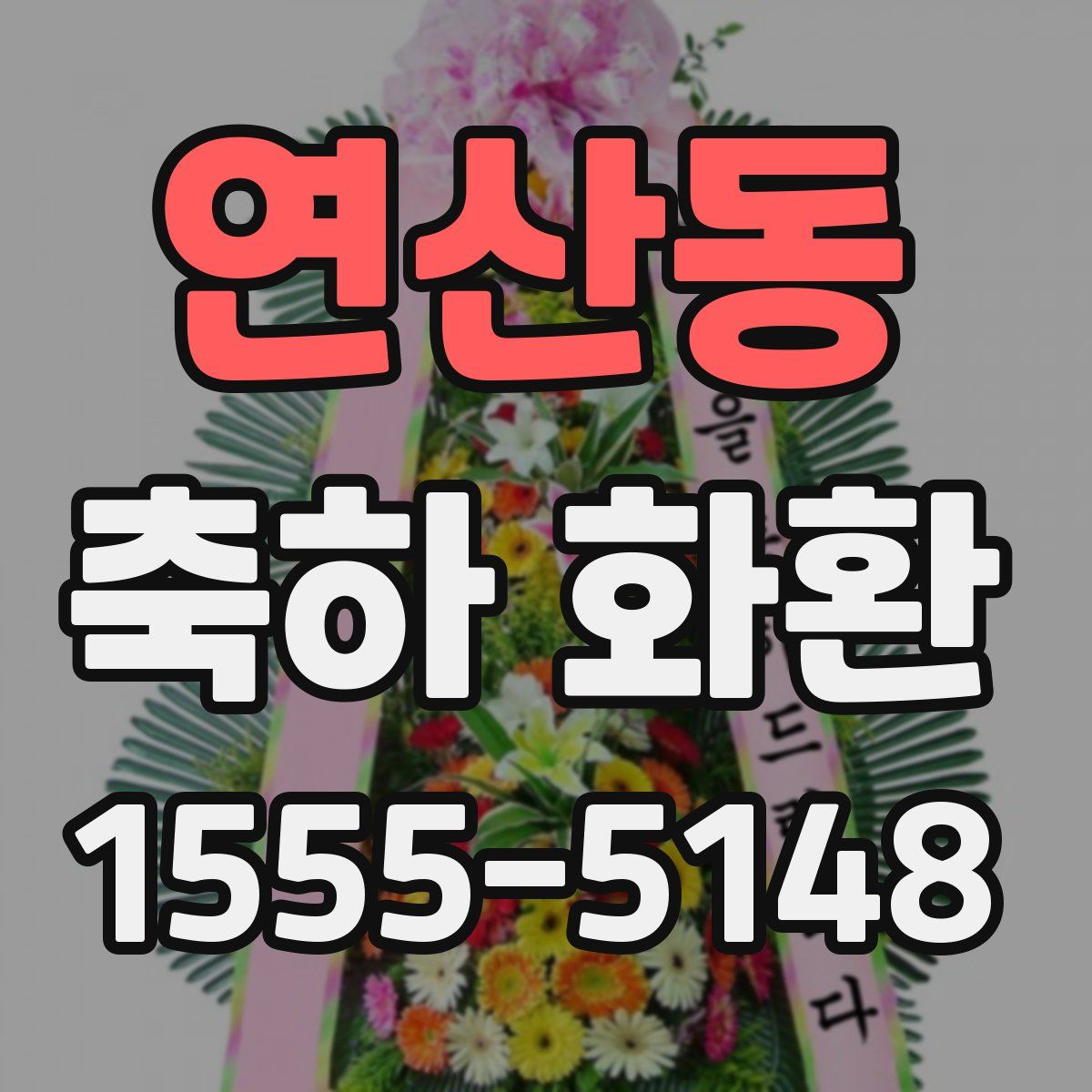 연산동 축하 화환