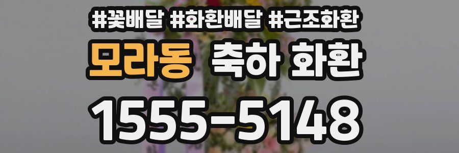 모라동 축하 화환