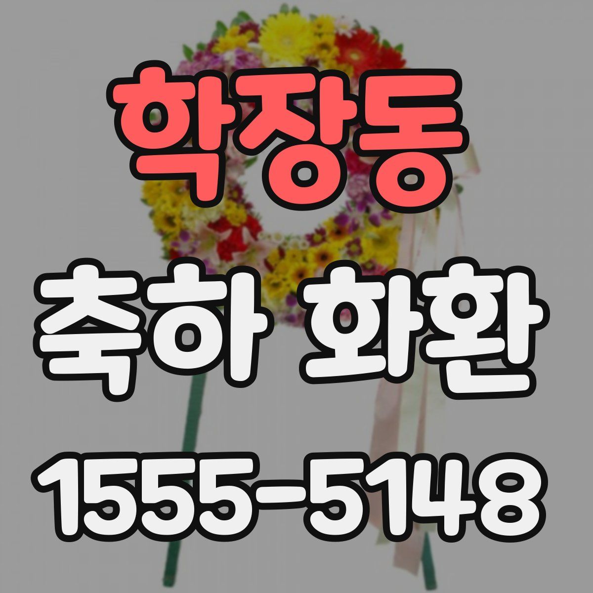 학장동 축하 화환