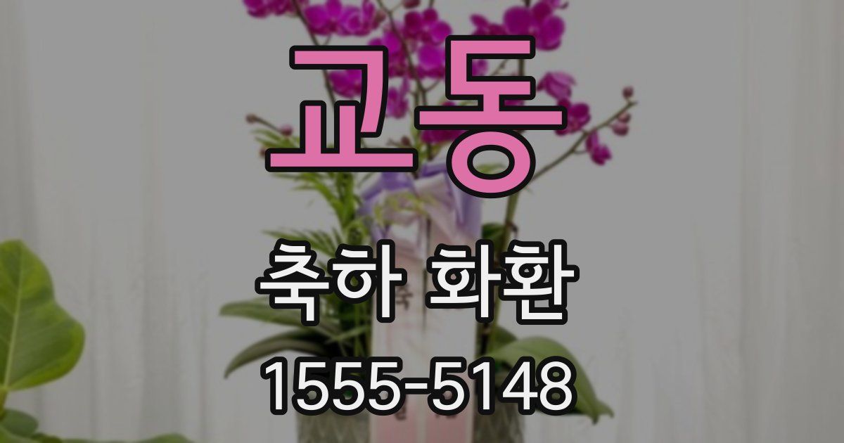 교동 축하 화환