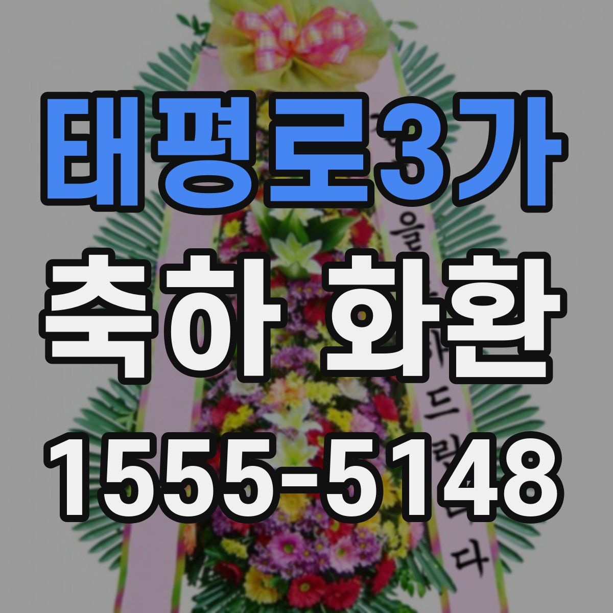 태평로3가 축하 화환