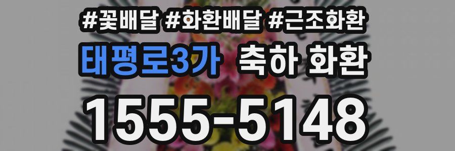태평로3가 축하 화환