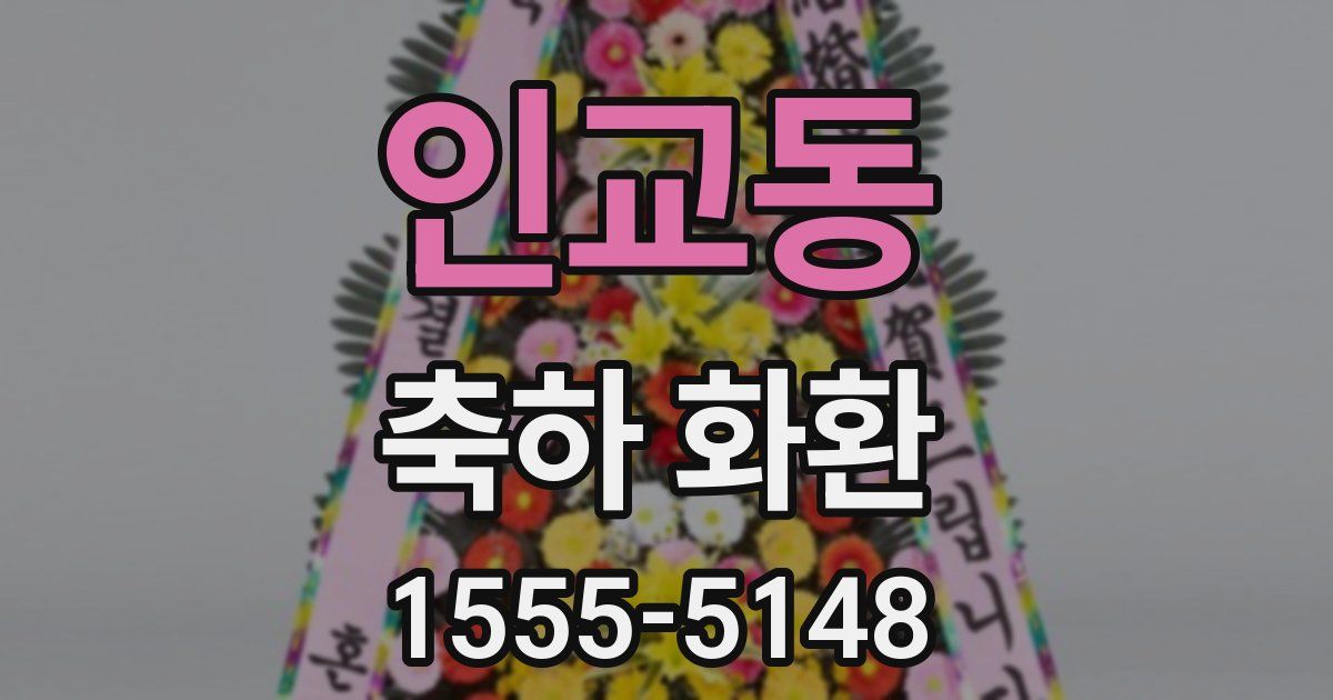 인교동 축하 화환