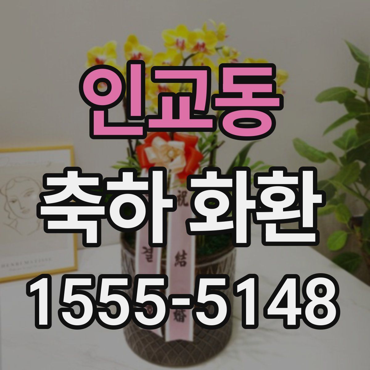 인교동 축하 화환