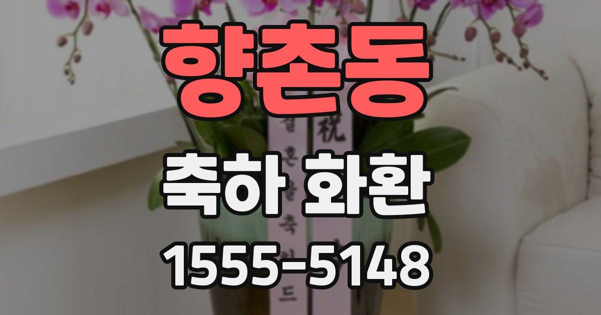 향촌동 축하 화환