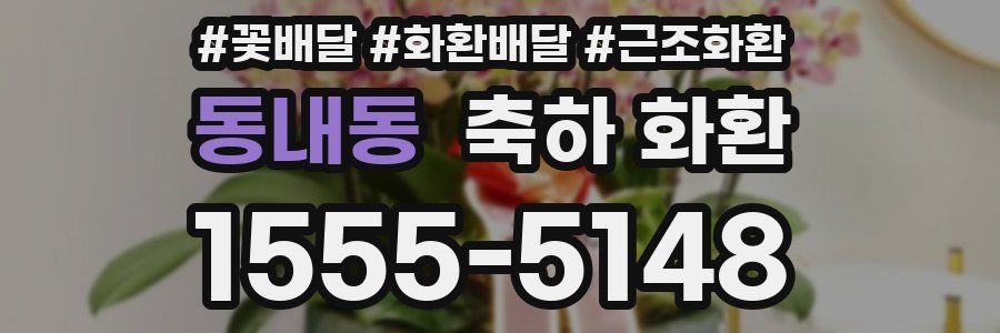 동내동 축하 화환