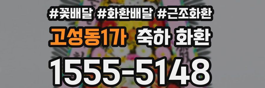 고성동1가 축하 화환
