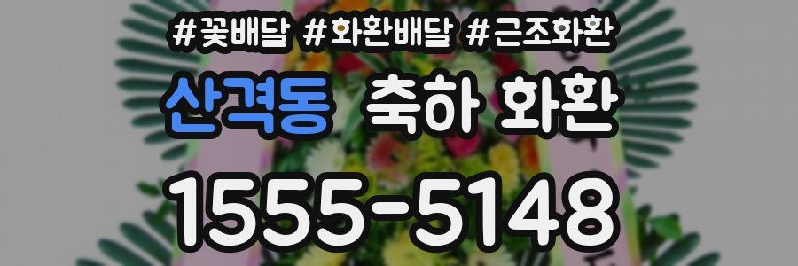 산격동 축하 화환