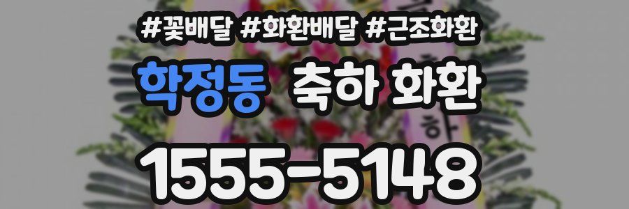 학정동 축하 화환