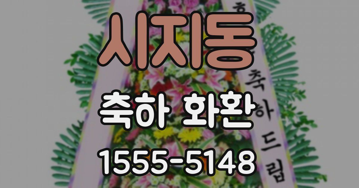 시지동 축하 화환