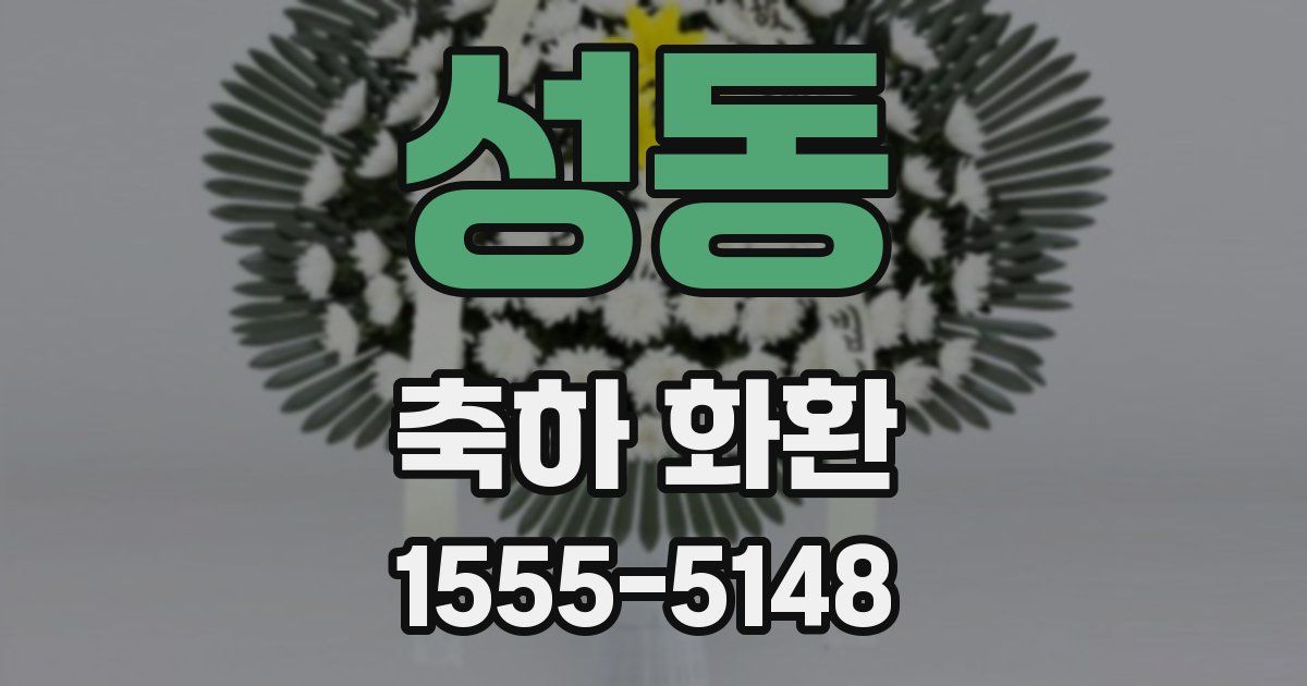 성동 축하 화환